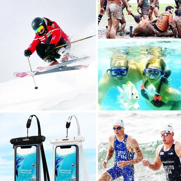 Waterproof Phone Case Dry Bag Pouch Underwater Swimming Touchscreen Cell Cover - Picture 10 of 14